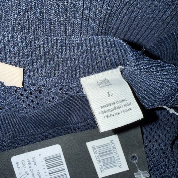 Scotch & Soda Navy Knit Circle Skirt with Flared Hem - Picture 4 of 6